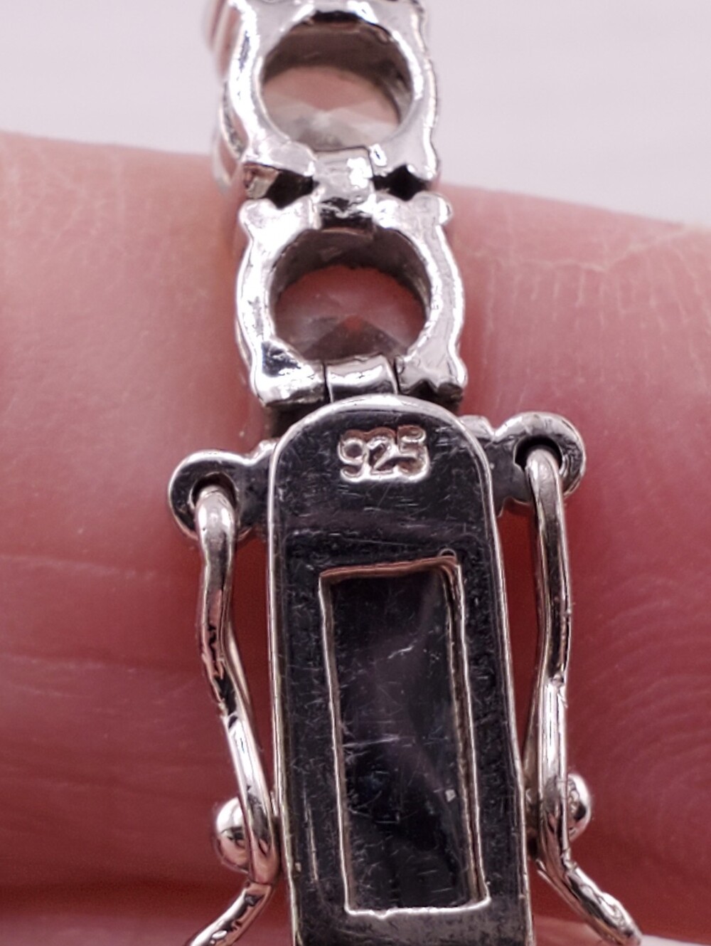 Sterling Silver CZ Tennis Bracelet - Picture 8 of 10